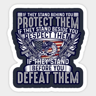 Military Quote Sticker